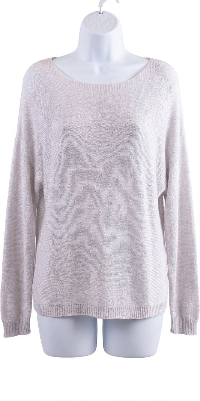 NEW GIGI MODA argento long sleeve sweater in white